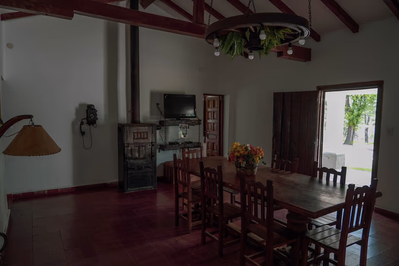 Sala de estar y comedor de Los Pinares